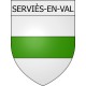 Serviès-en-Val 11 ville Stickers blason autocollant adhésif