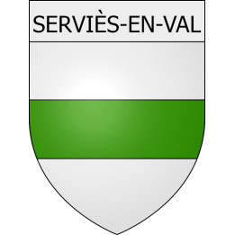 Pegatinas escudo de armas de Roubia adhesivo de la etiqueta engomada