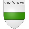Serviès-en-Val 11 ville Stickers blason autocollant adhésif