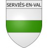 Serviès-en-Val 11 ville Stickers blason autocollant adhésif