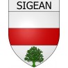 Sigean 11 ville Stickers blason autocollant adhésif