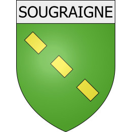 Sougraigne 11 ville Stickers blason autocollant adhésif