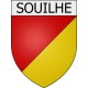 Souilhe 11 ville Stickers blason autocollant adhésif