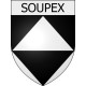 Soupex 11 ville Stickers blason autocollant adhésif