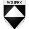 Soupex 11 ville Stickers blason autocollant adhésif