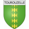 Tourouzelle 11 ville Stickers blason autocollant adhésif