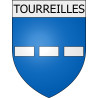 Tourreilles 11 ville Stickers blason autocollant adhésif