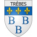 Trèbes 11 ville Stickers blason autocollant adhésif
