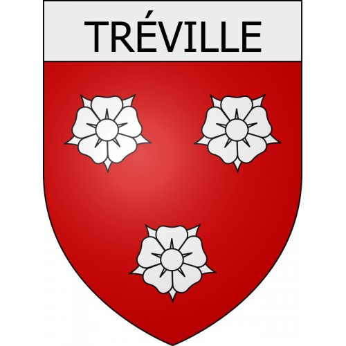 Tréville 11 ville Stickers blason autocollant adhésif
