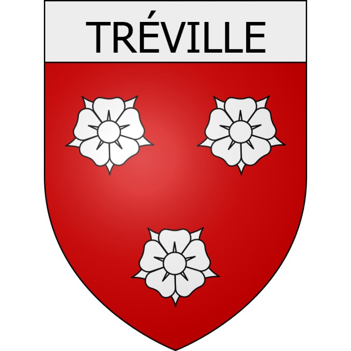 Tréville 11 ville Stickers blason autocollant adhésif