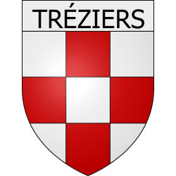 Tréziers 11 ville Stickers blason autocollant adhésif