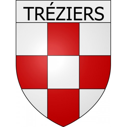 Tréziers 11 ville Stickers blason autocollant adhésif