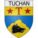 Tuchan 11 ville Stickers blason autocollant adhésif