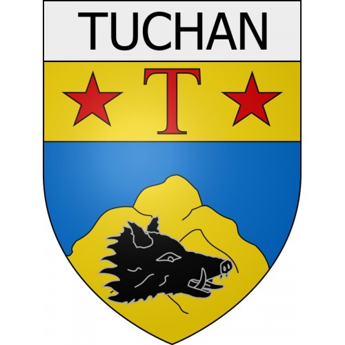 Tuchan 11 ville Stickers blason autocollant adhésif