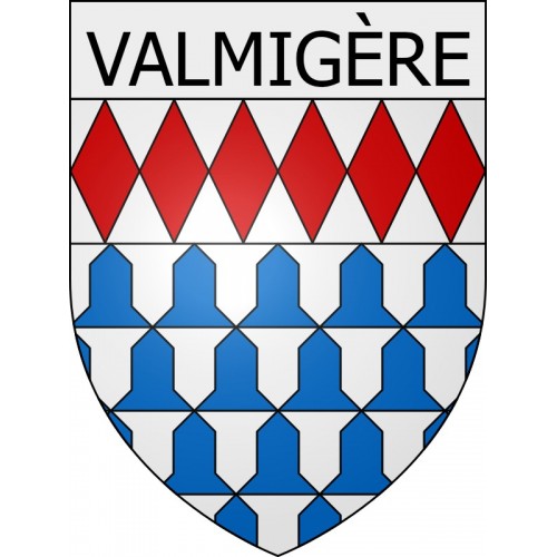 Valmigère 11 ville Stickers blason autocollant adhésif