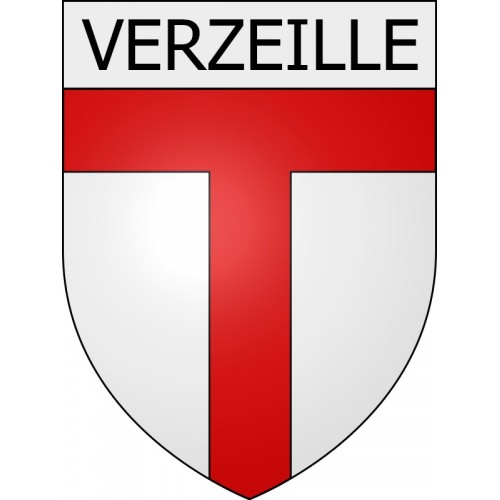 Verzeille 11 ville 11 ville Stickers blason autocollant adhésif
