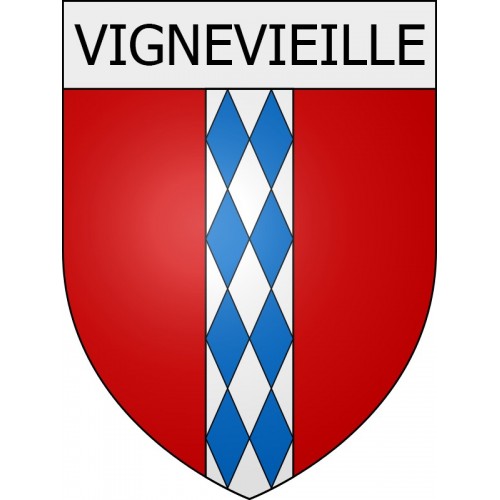 Vignevieille 11 ville Stickers blason autocollant adhésif