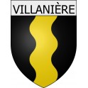Villanière 11 ville Stickers blason autocollant adhésif