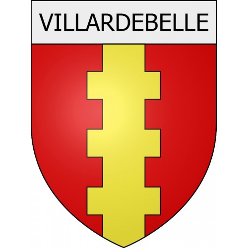 Villardebelle 11 ville Stickers blason autocollant adhésif