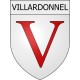 Villardonnel 11 ville Stickers blason autocollant adhésif
