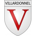 Villardonnel 11 ville Stickers blason autocollant adhésif