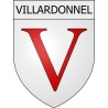 Villardonnel 11 ville Stickers blason autocollant adhésif