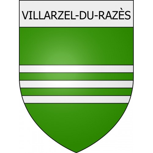 Villarzel-du-Razès 11 ville Stickers blason autocollant adhésif