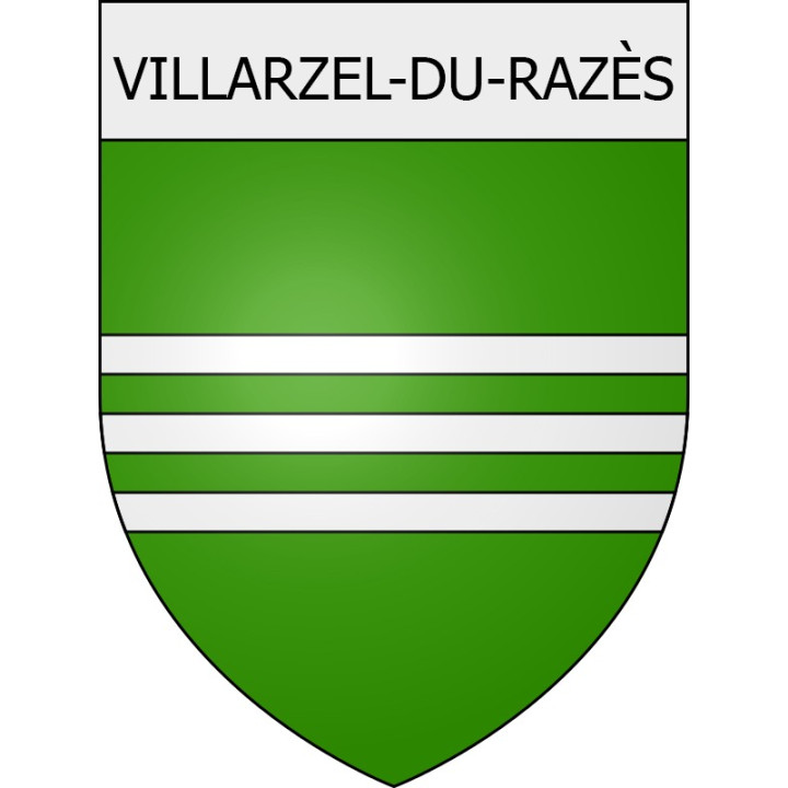 Villarzel-du-Razès 11 ville Stickers blason autocollant adhésif