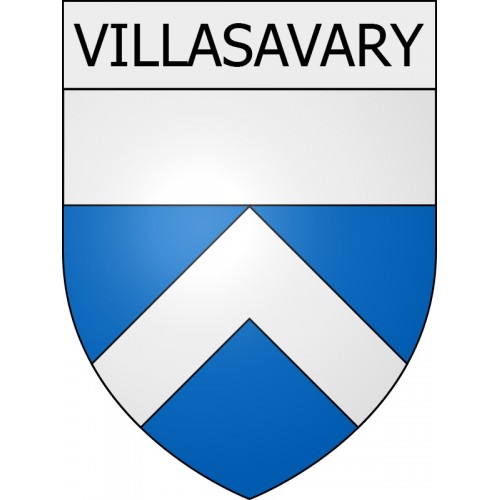 Villasavary 11 ville Stickers blason autocollant adhésif