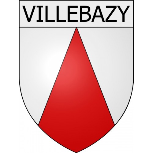 Villebazy 11 ville Stickers blason autocollant adhésif