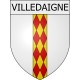Villedaigne 11 ville Stickers blason autocollant adhésif
