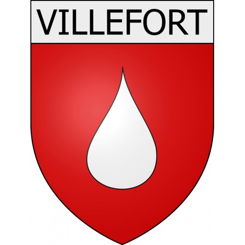 Villefort 11 ville Stickers blason autocollant adhésif