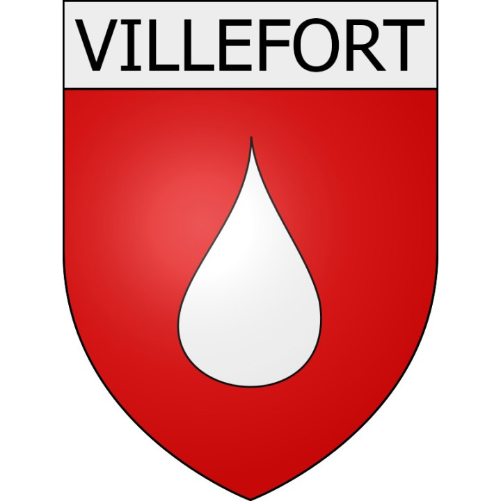 Villefort 11 ville Stickers blason autocollant adhésif
