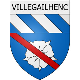 Villegailhenc 11 ville Stickers blason autocollant adhésif