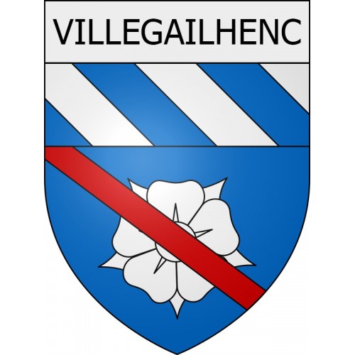 Villegailhenc 11 ville Stickers blason autocollant adhésif