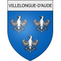 Villelongue-d'Aude 11 ville Stickers blason autocollant adhésif