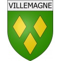 Villemagne 11 ville Stickers blason autocollant adhésif