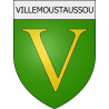 Villemoustaussou 11 ville Stickers blason autocollant adhésif