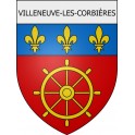 Villeneuve-les-Corbières 11 ville Stickers blason autocollant adhésif