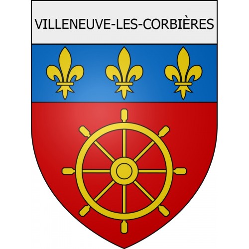 Villeneuve-les-Corbières 11 ville Stickers blason autocollant adhésif