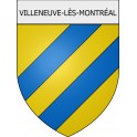 Villeneuve-lès-Montréal 11 ville Stickers blason autocollant adhésif