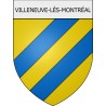 Villeneuve-lès-Montréal 11 ville Stickers blason autocollant adhésif