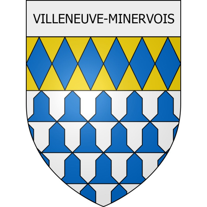 Stickers coat of arms Roubia adhesive sticker