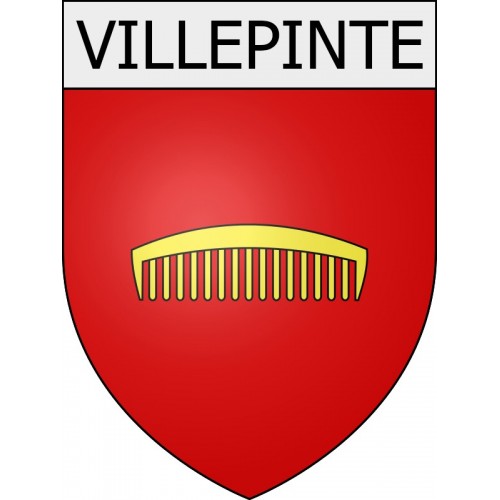 Villepinte 11 ville Stickers blason autocollant adhésif