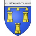 Villesèque-des-Corbières 11 ville Stickers blason autocollant adhésif