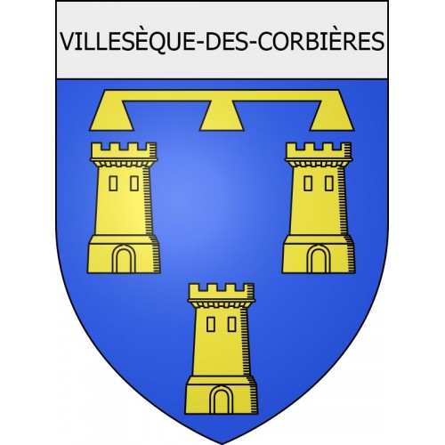 Pegatinas escudo de armas de Roubia adhesivo de la etiqueta engomada