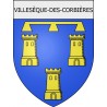 Villesèque-des-Corbières 11 ville Stickers blason autocollant adhésif