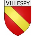 Villespy 11 ville Stickers blason autocollant adhésif