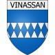 Vinassan 11 ville Stickers blason autocollant adhésif