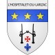 l-hospitalet-du-larzac  12 ville Stickers blason autocollant adhésif